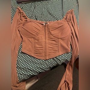 A very pretty sparkly pink shirt size:small